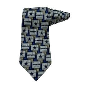 NFL Dallas Cowboys Logo Football Sports Novelty Necktie Eagle Wings Silk